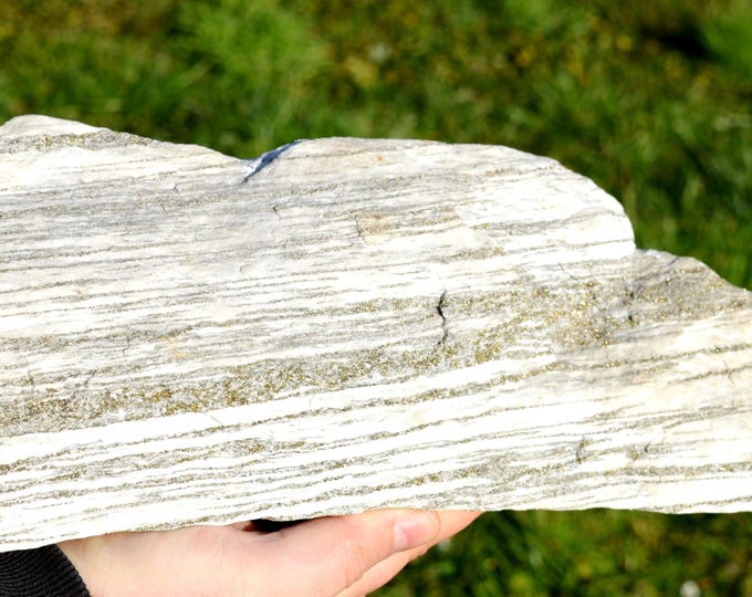 Gneiss 7650 grams - Crodo gneiss quarries, Crodo, Verbano-Cusio-Ossola Province, Piedmont, Italy
