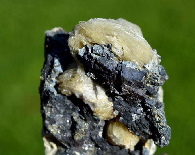 Baryte & Galena 100 grams - Le Buisson Mine, Montmirat, Saint-Étienne-du-Valdonnez, Mende, Lozère, Occitanie, France