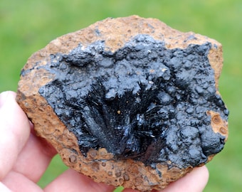 Vivianite & Goethite 261 grams - Chernomorsky mine, Russia
