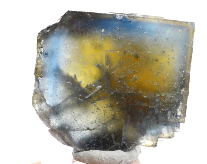 Fluorite 69 grams - Valzergues, Villefranche-de-Rouergue, Aveyron, Occitanie, France