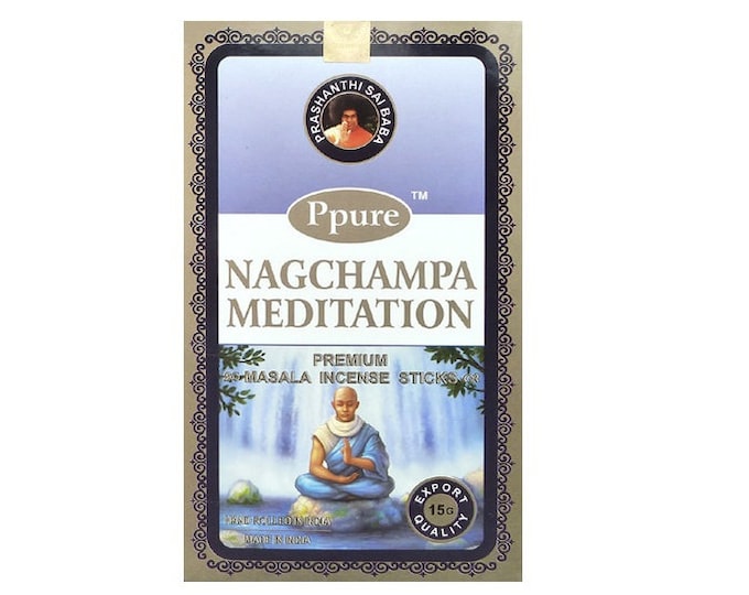 Incense - Pure Nagchampa - Meditation Perfume - One box