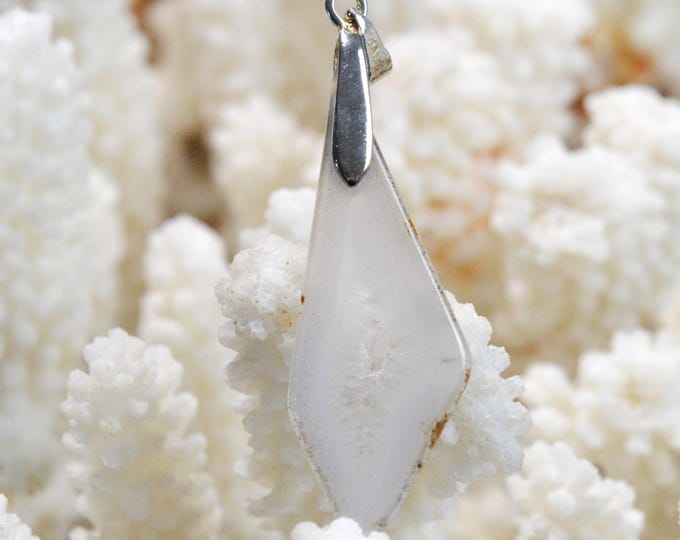 Agate Polyedrique 18 carats - pendentif pierre naturelle - Brésil / FY86