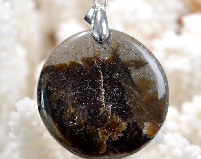 75 carat Septaria - natural stone cabochon pendant - Madagascar / GB50