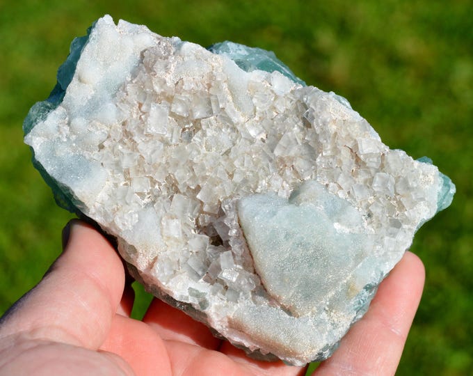 Fluorite 748 grams - La Barre Mine (La Martinèche Mine), Saint-Jacques-d'Ambur, Puy-de-Dôme, Auvergne-Rhône-Alpes, France