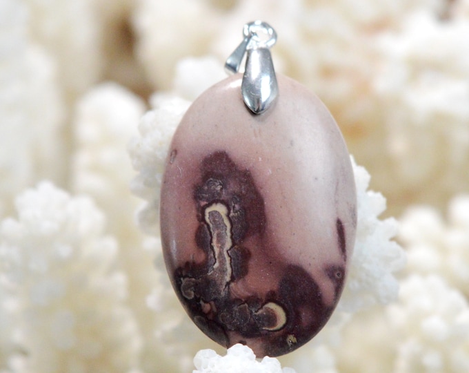 Mookaite 25 carats - natural stone cabochon pendant - Morocco // DQ9
