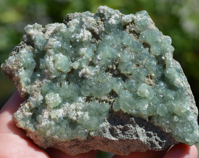 Prehnite & Calcite 201 grams - Prospect Park Quarry, Prospect Park, Passaic Co., New Jersey, USA