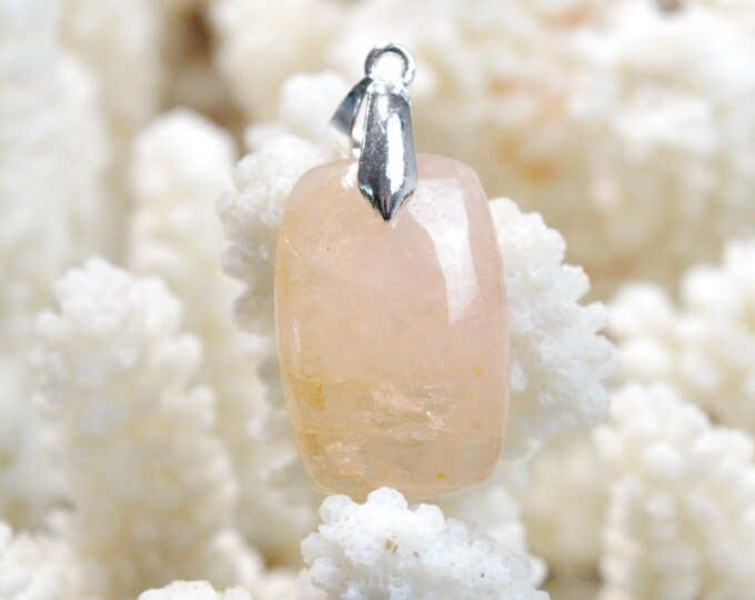 Morganite 26 carats - pendentif cabochon pierre naturelle - Pakistan / FA36