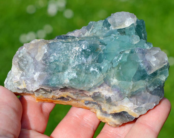Fluorite 393 grams - La Barre Mine, Saint-Jacques-d'Ambur, Puy-de-Dôme, Auvergne-Rhône-Alpes, France