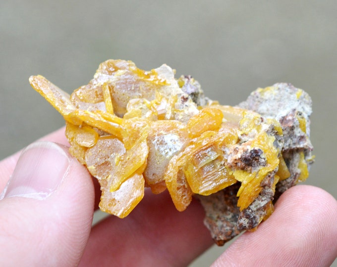 Wulfenite 45 grams - Jebel Mahser, Jerada Province, Oriental Region, Morocco