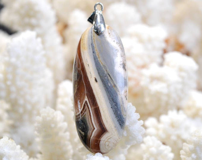 Rhodochrosite 101 carats - natural stone cabochon pendant - Argentina / FD99
