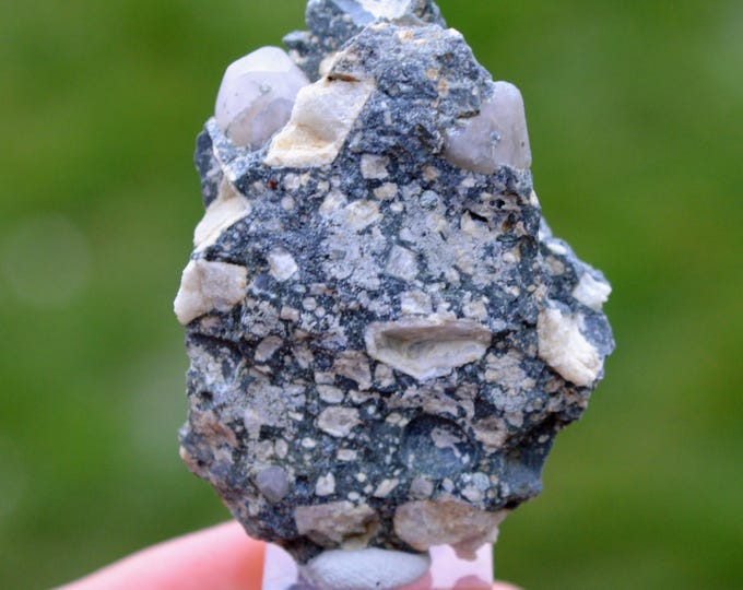 Albite Var. Andesine & Beta Quartz in Esterellite 43 grams - Massif de l'Esterel, Saint Raphael, Var, France