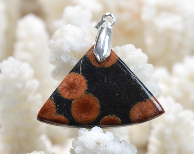 25-carat Peanut Obsidian - Natural Stone Cabochon Pendant - Mexico / FW49