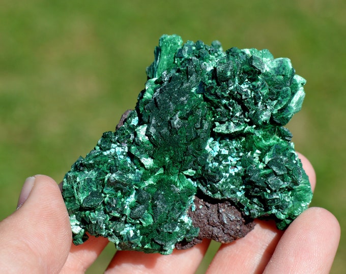 Malachite & Plancheite 127 grams - M'sesa Mine, Kambove, Kambove Territory, Haut-Katanga, DR Congo