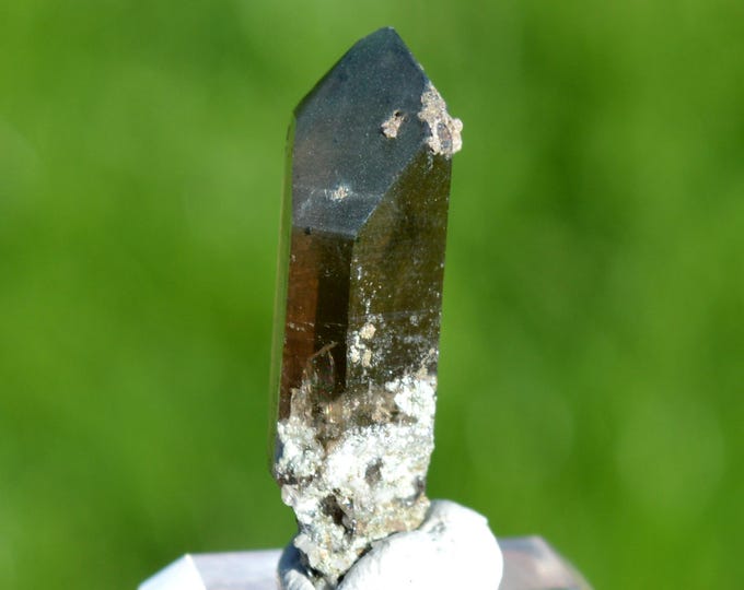 Smoky quartz 7.4 grams - Minstigertal (Münstigertal), Münster, Goms, Valais, Switzerland