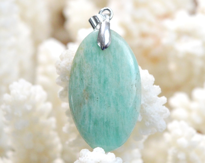22 carat Amazonite - natural stone cabochon pendant - Brazil / EP34