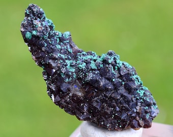 Quartz & Goethite malachite 21 grams - M'Ssici, Alnif Circle, Tinghir Province, Drâa-Tafilalet Region, Morocco