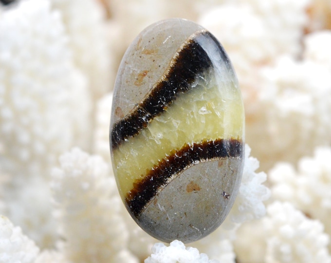 Septaria 64 carats - natural stone cabochon - Madagascar // DK75