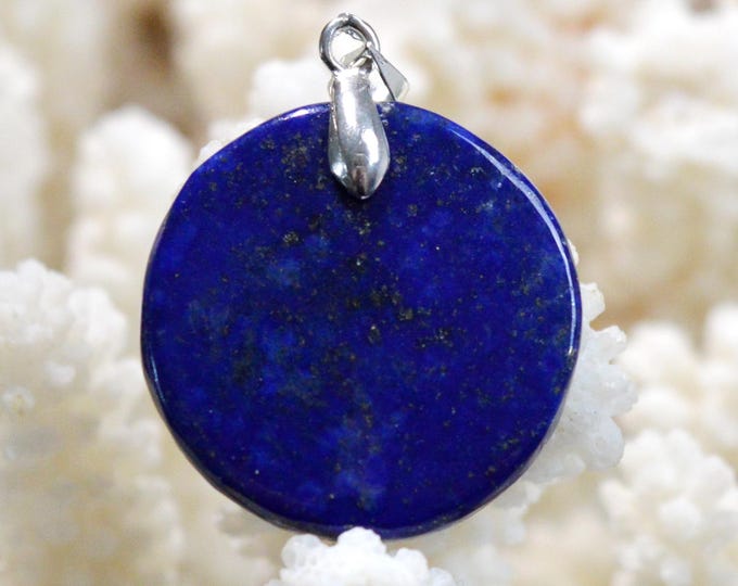 30-carat Lapis Lazuli - natural stone cabochon pendant - Afghanistan /FY91