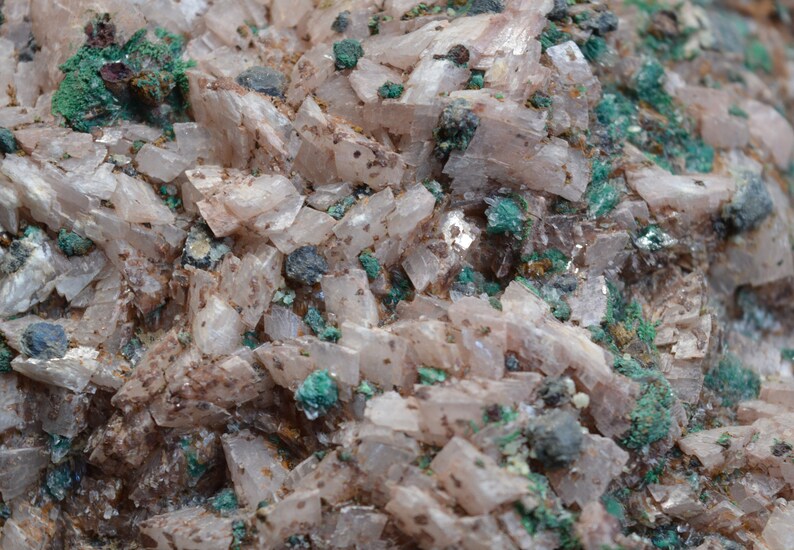 Morocco Touissit Selenite Malachite Dolomite 4680 grams