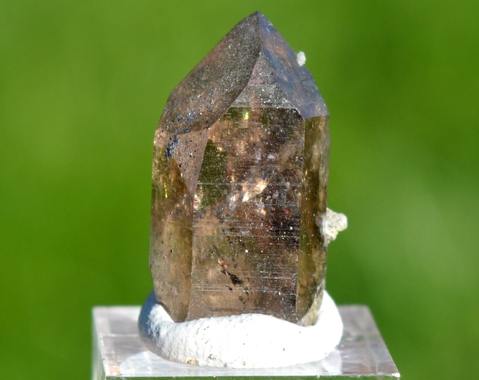 Smoky quartz 3.9 grams - Minstigertal (Münstigertal), Münster, Goms, Valais, Switzerland