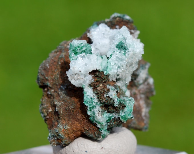 Malachite & Quartz 28 grams - Lubumbashi, Haut-Katanga, DR Congo