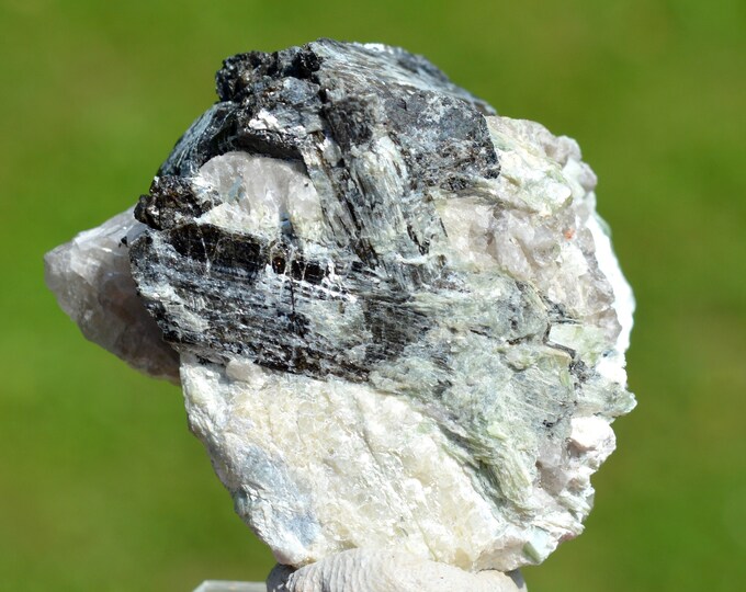 Schorl & Fuchsite Lepidolite 101 grams - Santa Maria do Suaçui, Minas Gerais, Brazil