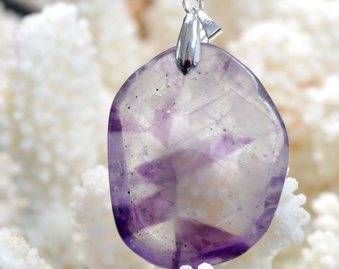 Améthyste 66 carats - pendentif cabochon pierre naturelle - Brésil // DR23