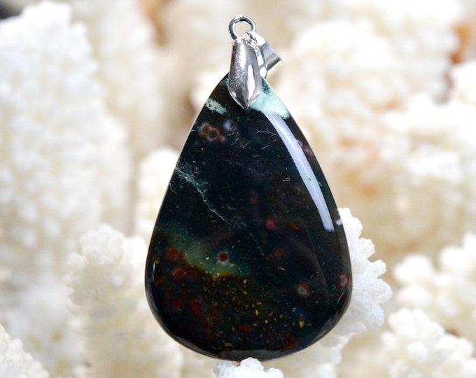 Ocean Jasper 58 carats - natural stone cabochon - Madagascar / FO91