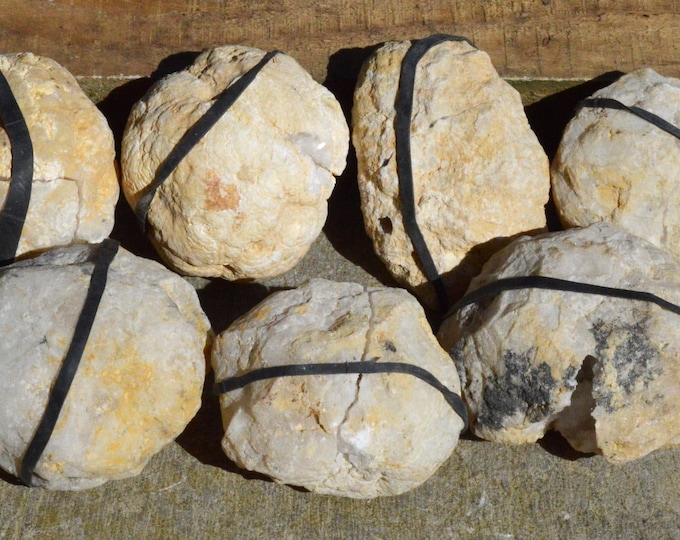 7 x Quartz Geode 700 grams - Bu Craa, Laâyoune Circle, Laâyoune Province, Laâyoune-Sakia El Hamra Region, Morocco