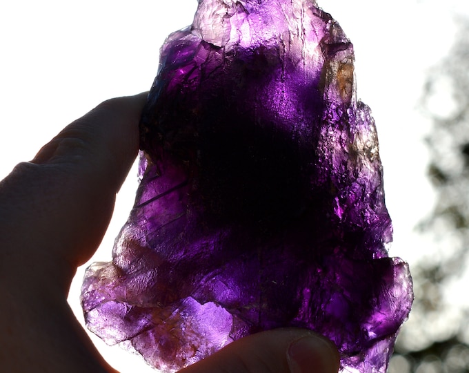 Fluorite 492 grams - Seilles, Andenne, Namur, Wallonia, Belgium