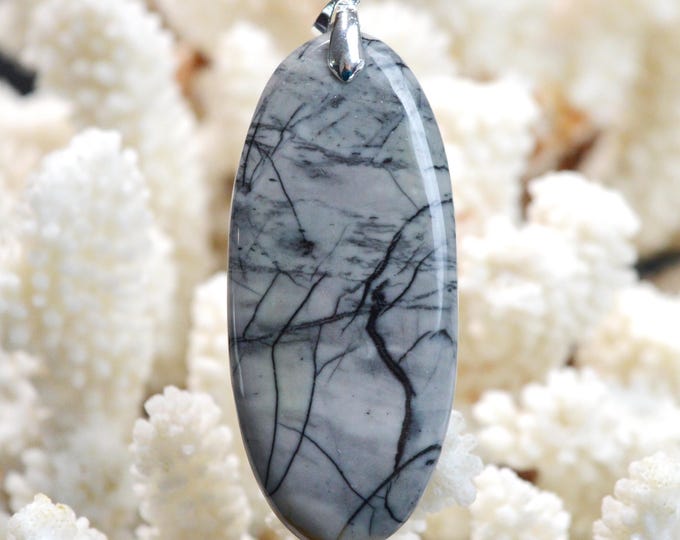 Picasso Jasper 106 carats - natural stone cabochon pendant - Utah, USA / FT2