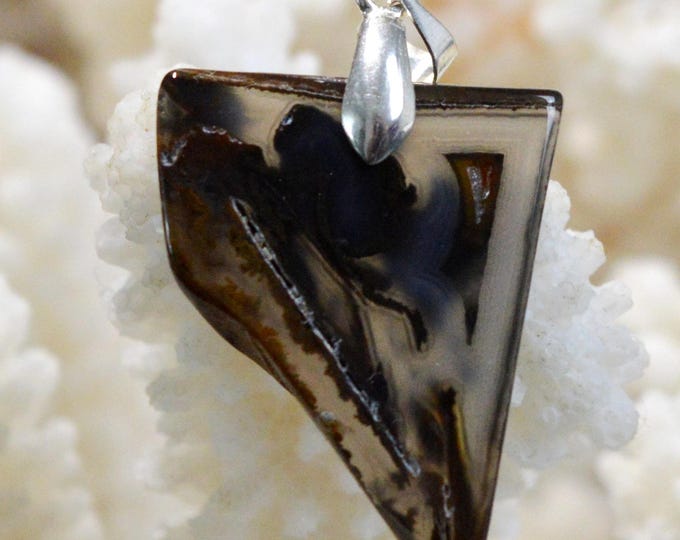 Agate Polyedrique 20 carats - pendentif pierre naturelle - Brésil / FW4