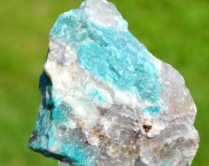 Microcline var. Amazonite & Quartz 140 grams - Fasimena Pegmatite, Fasimena, Ambositra II, Ambositra District, Amoron'i Mania, Madagascar