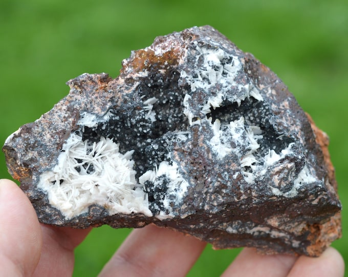 Baryte Goethite Quartz 342 grams - Les Redoutières Mine, Chaillac Mines, Chaillac, Le Blanc, Indre, Centre-Val de Loire, France