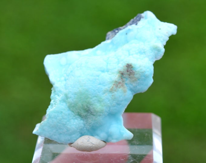 Blue aragonite 18 grams - Lead mines, Altenberg, Ste Marie-aux-Mines, Colmar-Ribeauvillé, Haut-Rhin, Alsace, France