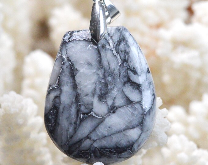 Pinolite 54 carat - natural stone cabochon pendant - Austria / FR97