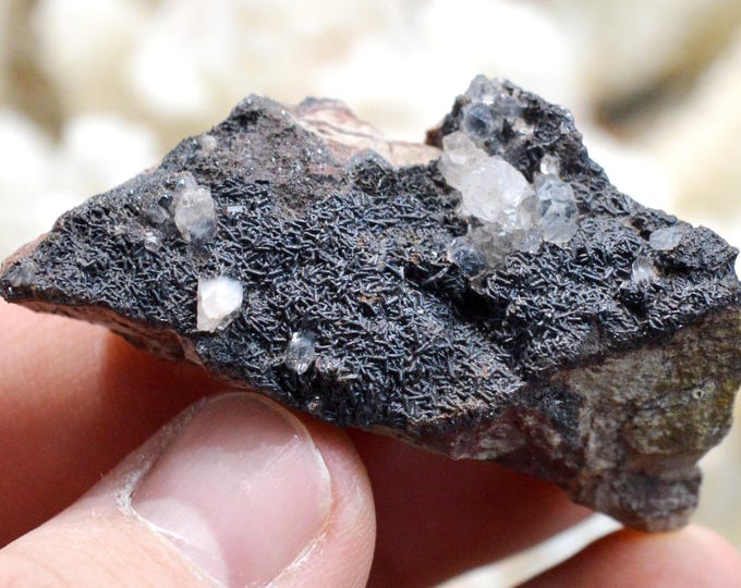 Hematite & Quartz 39 grams - Stahlberg Mountain, Rimbach-près-Masevaux, Thann-Guebwiller, Haut-Rhin, Alsace, France