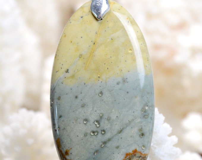51 carat Jasper - natural stone cabochon pendant - USA // REF AB76