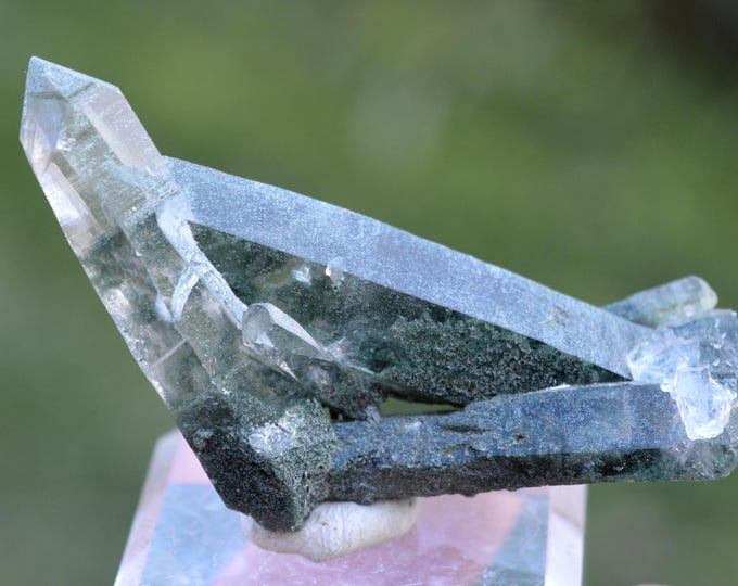 Quartz & Chlorite 27 grams - Le Grand Châtelard, Saint-Jean-de-Maurienne, Savoie, Auvergne-Rhône-Alpes, France