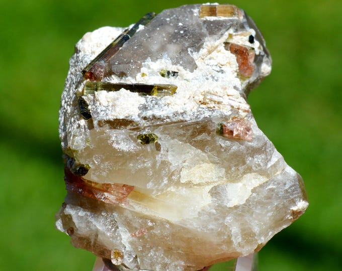 Quartz & Tourmaline 85 grams - Tsarafara Sud, Sahatany Valley, Ibity, Antsirabe II District, Vakinankaratra, Madagascar