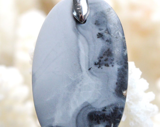 40 carat Maligano Jasper - natural stone cabochon pendant - Indonesia // REF AL96