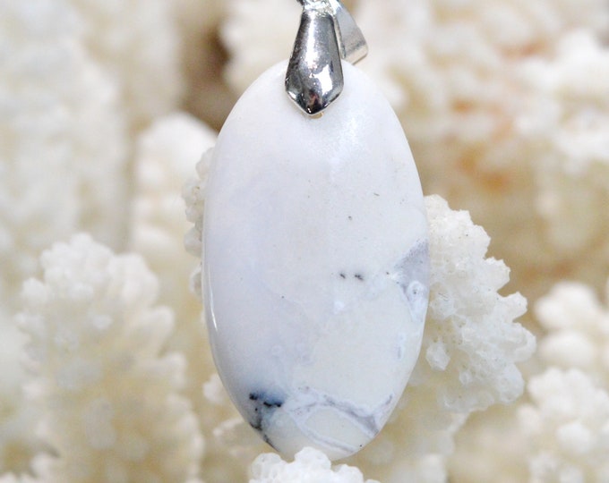 30 Carat Dendrite Opal - Natural Gemstone Cabochon Pendant - Türkiye // CR22