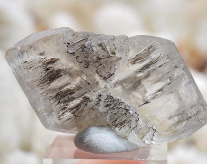 Gypsum 34 grams - Templeuve Quarry, Templeuve-en-Pévèle, Lille, North, Hauts-de-France, France