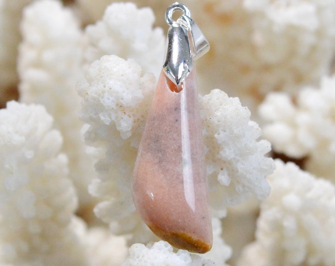Dolomite "Watermelon Gomez" 16 carats - natural stone cabochon pendant - Mexico / EV77