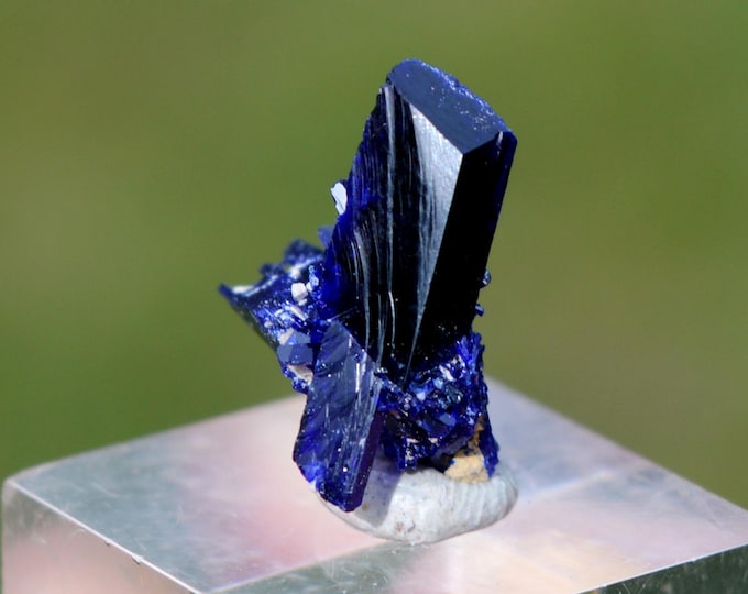 Azurite 1.15 grams - Touissit, Touissit-Bou Beker mining district, Jerada Province, Oriental Region, Morocco