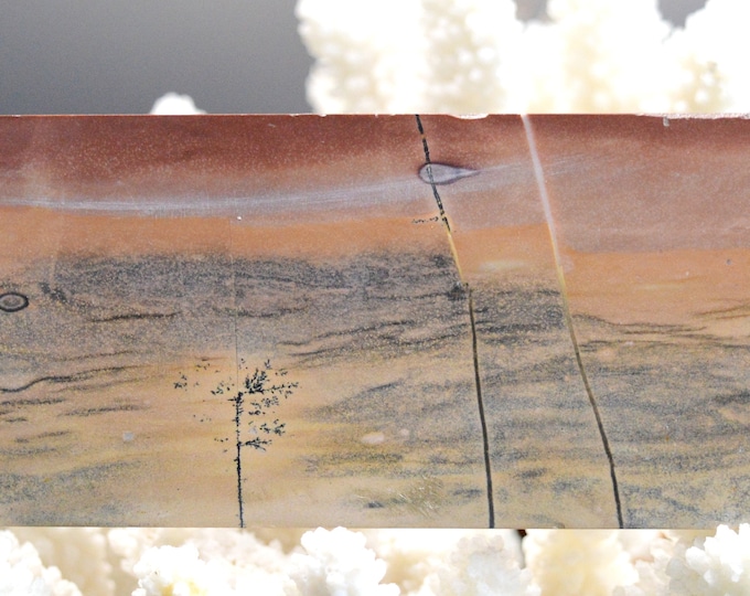 Polished Slice - Landscape Stone 168 mm - Guilin, Guangxi, China