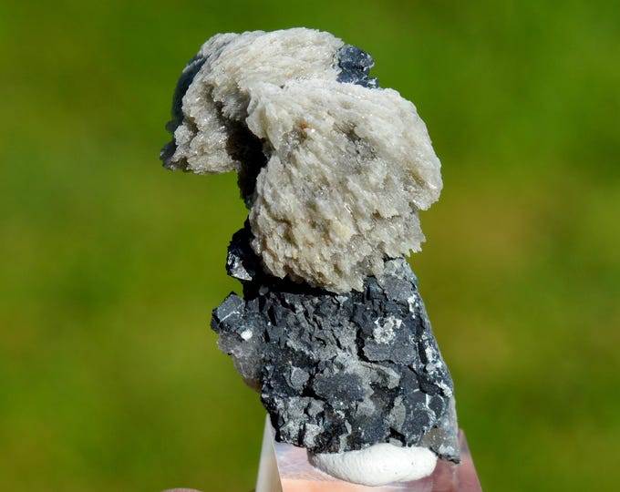 Baryte & Galena Chalcedony 27 grams - Le Buisson Mine, Montmirat, Saint-Étienne-du-Valdonnez, Mende, Lozère, Occitanie, France
