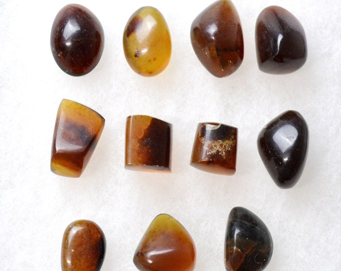 LOT x11 Amber 160 carats - natural stone - Indonesia // CX52