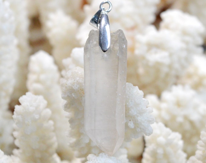41 Carat Quartz Point - Natural Stone Crystal Pendant - Madagascar / FA85
