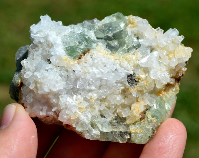 Calcite & Fluorite 208 grams - El Hammam Mine, Khémisset Province, Rabat-Salé-Kénitra Region, Morocco
